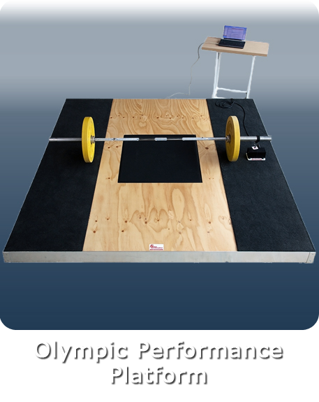 Olympic peformace platform with inbuilt force plate videos